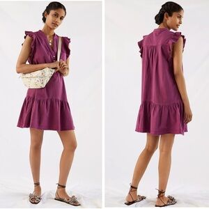 Anthropologie Pilcro Flounced Tunic Dress XL